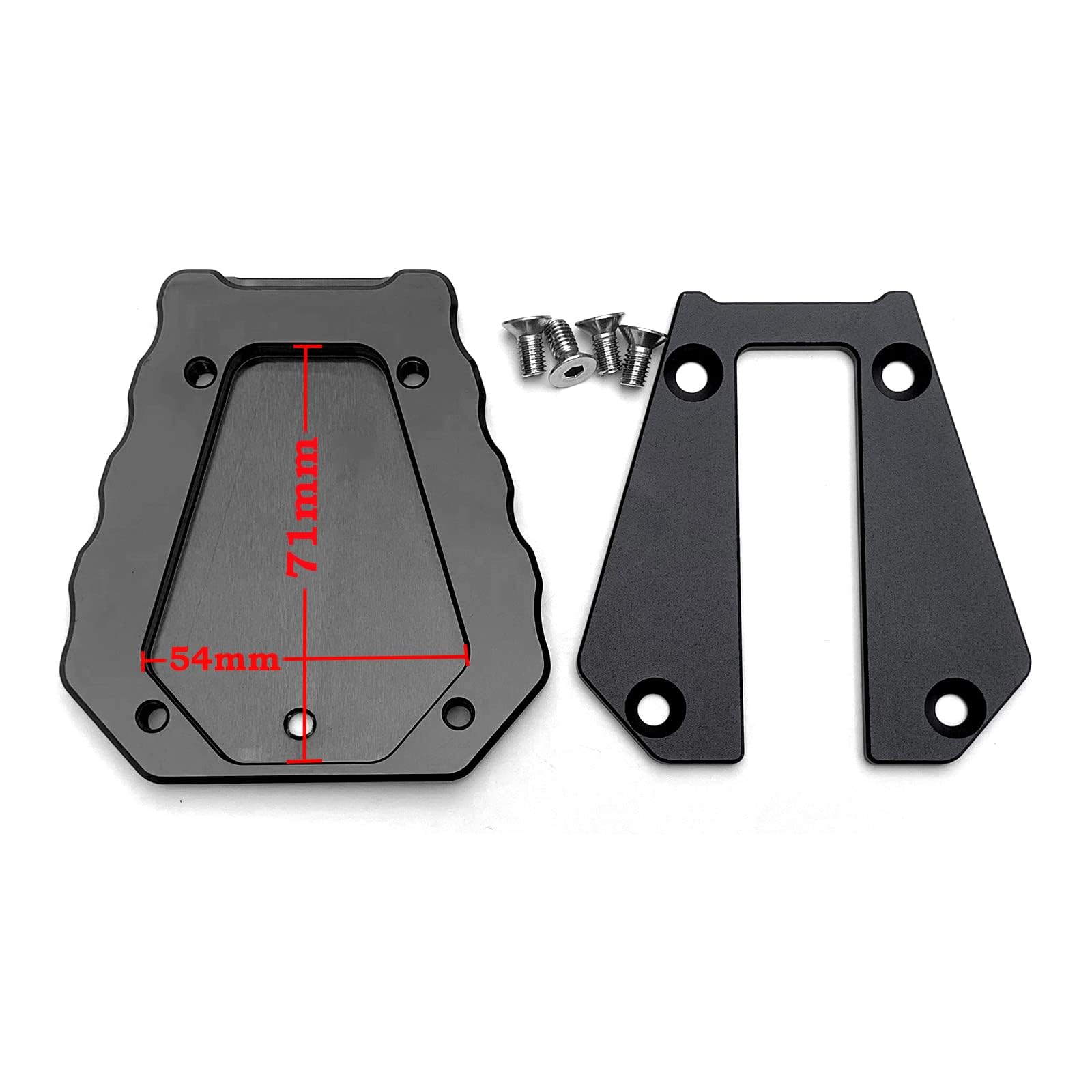 Laterale Estensione Cavalletto per Moto Accessori per benelli trk 502 x 2023 502x trk502x 2017-2022 (Nero)