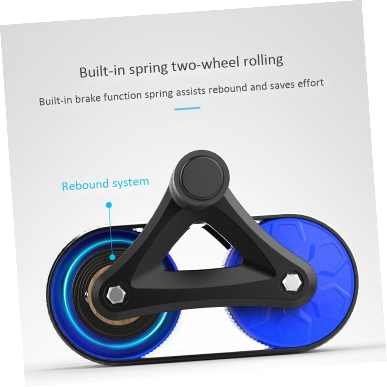 Abaodam Ruota Addominali Fitness Professionale con Manici in Abs e Gomma Ruota Spessa Tank per Allenamento Addome Silenzioso Adatta e Donne Principianti e Avanzati Supporto Perdita Colore
