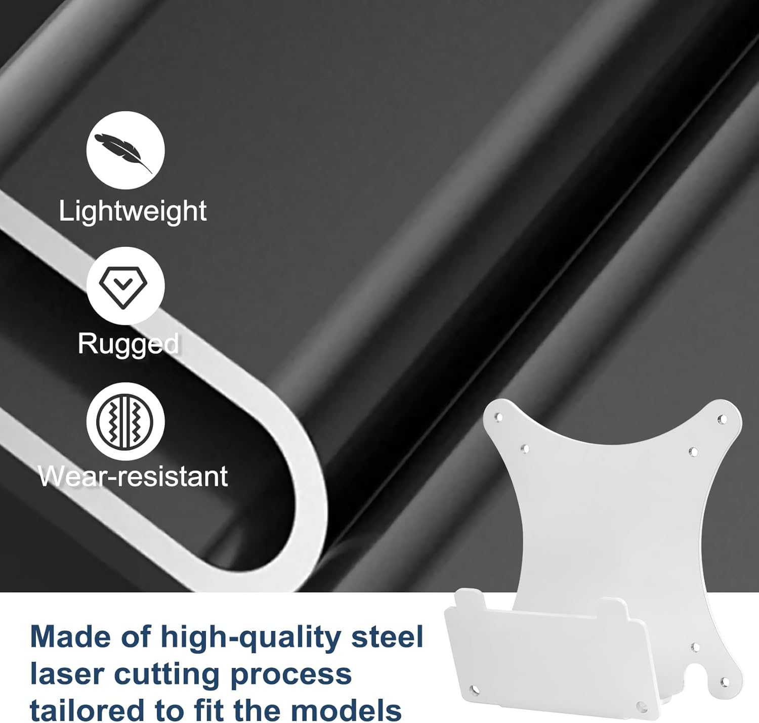 VESA Mount Adapte Compatible with Samsung Curved Monitors U32R590, U32R590C, U32R592, and U32R591 VESA Adapter Bracket for VESA Stand, Arm or Desk Mount with 75x75, 100x100 mm
