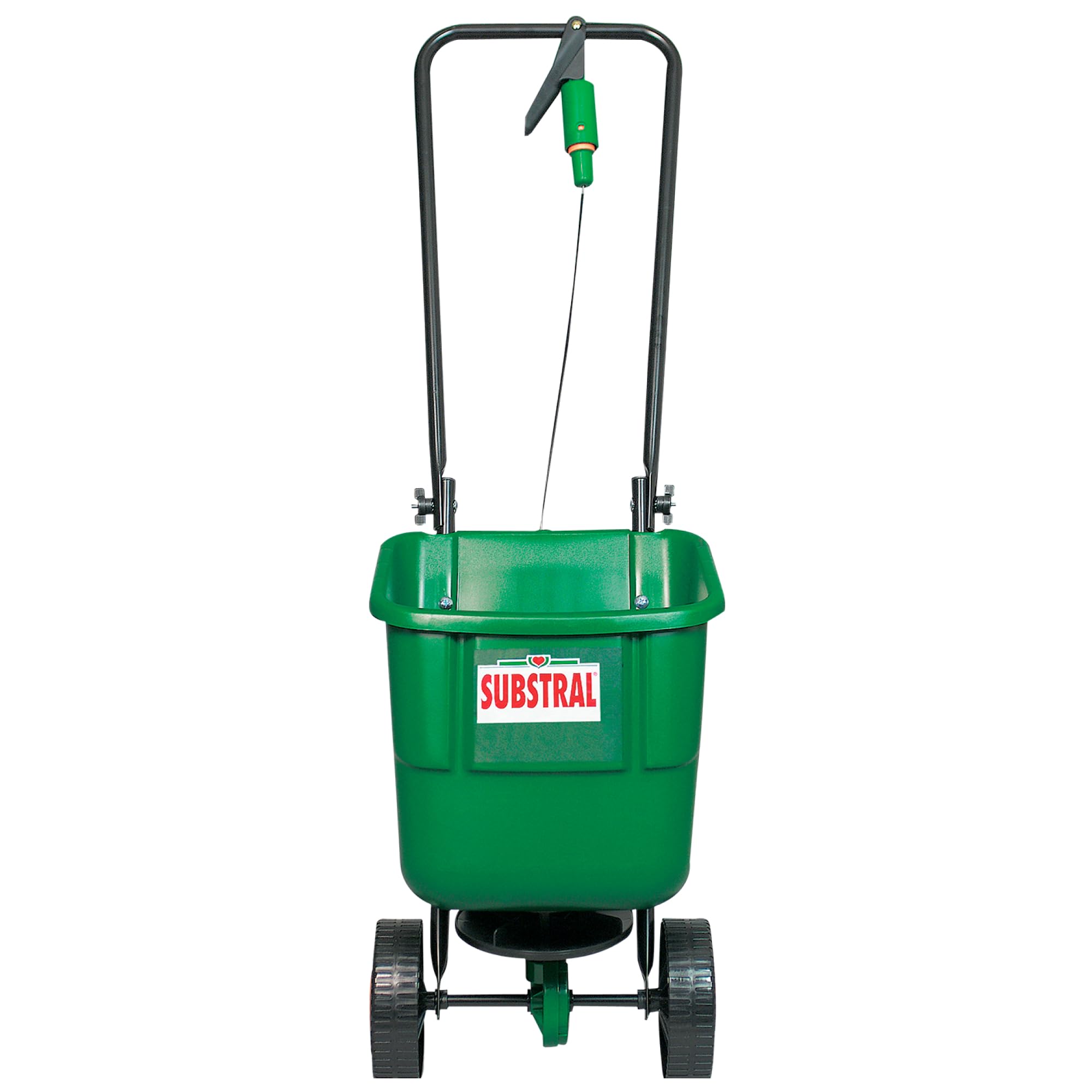 Substral EasyGreen Universal-Schleuderstreuer, 1 Stück, Streuwagen, Düngerstreuer mit Rotationstechnik, ideal für Dünger, Kalk, Rasensamen und Streusalz