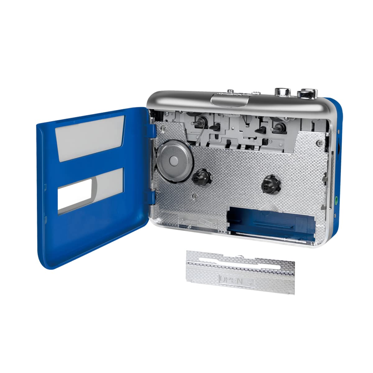 LogiLink UA0393 - Lecteur cassette Bluetooth sans fil via vos haut-parleurs ou écouteurs - Prise supplémentaire de 3,5 mm pour casque filaire, version BT 5.0