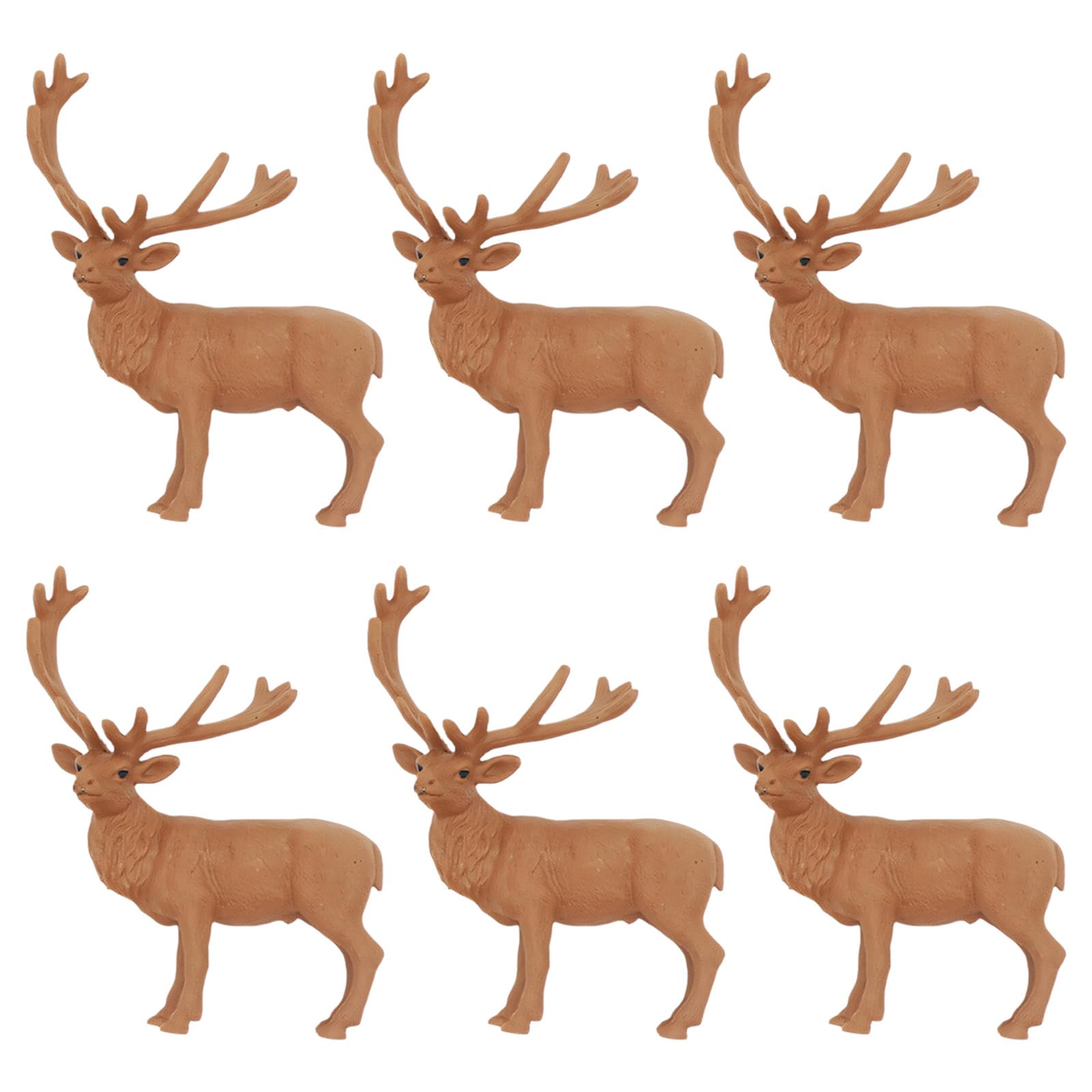 Xjdzineq Of 6 Waterproof Reindeer Sleigh Ornament Christmas Decors for Home Offices and Shop Decoration Reindeer Decorations