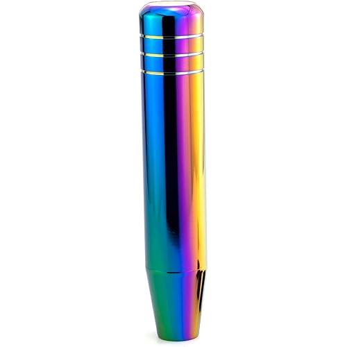 7.09" Gear Stick Shifter Knobs, Long Weighted Car Shift Handle Knob with Aluminum Alloy Fit Most Manual Automatic Transmissions, Multicoloured
