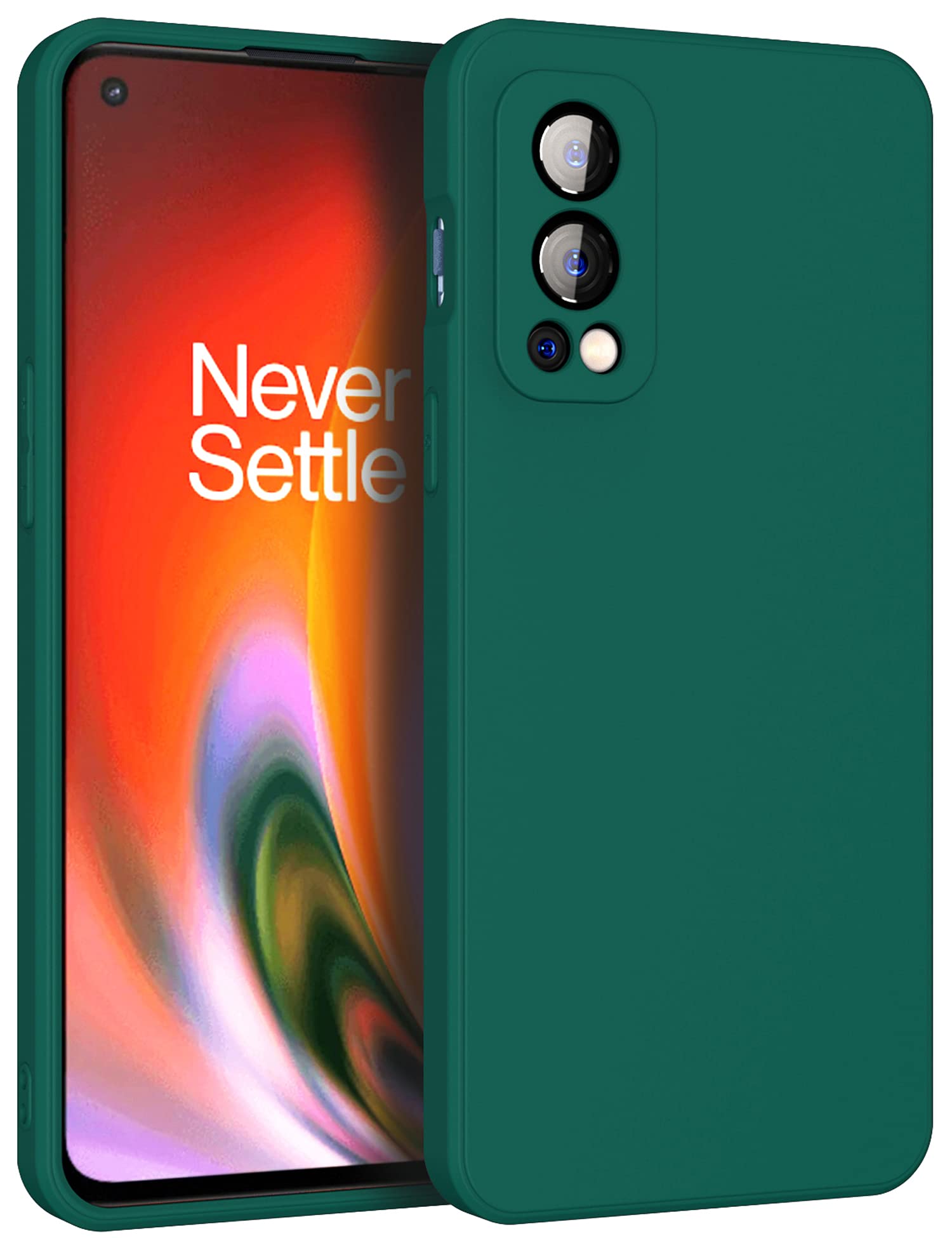 Kapa Matte Lens Protective Back Cover for OnePlus Nord 2 (5G) / One Plus Nord 2 (5G), Slim Silicone with Soft Lining Shockproof Flexible Full Body Bumper Case, Green (B09F8PWK84) Amazon Price History, Amazon Price Tracker