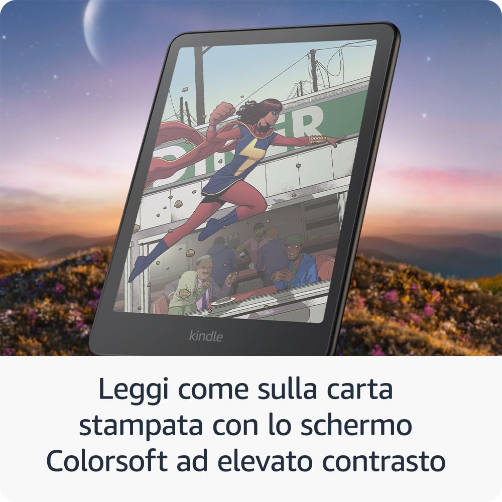 Nuovo Amazon Kindle Colorsoft (16 GB) – Con schermo a colori e tonalità della luce regolabile