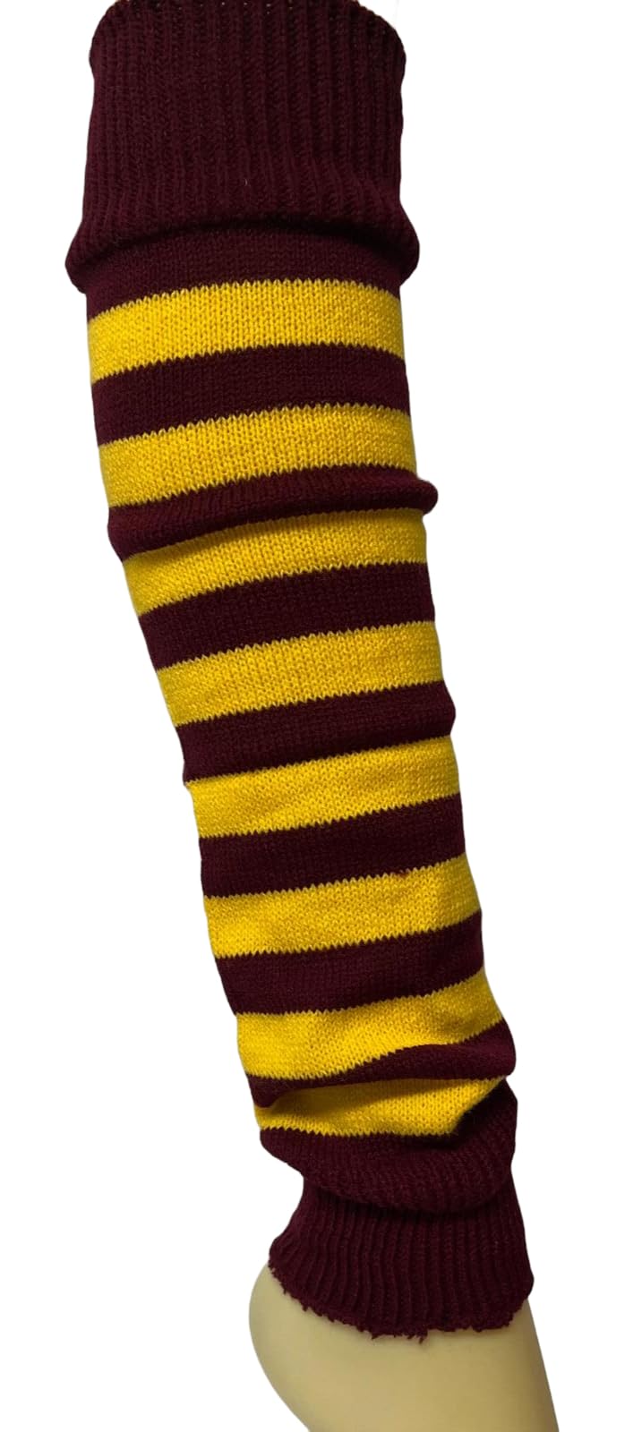Anzee gestreifte Beinstulpen für Mädchen, gestrickt, für Buchwoche, Weihnachten, Schule, Tanz, Party, Sport, Yoga, Zubehör