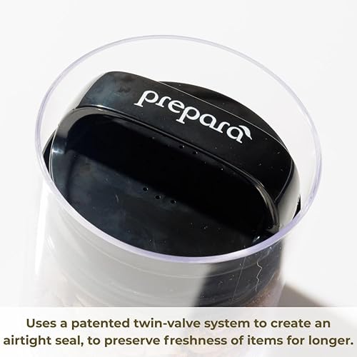 Vista 5 de Prepara Evak Fresh Saver - Almacenamiento de alimentos de plástico, 58 onzas, color negro