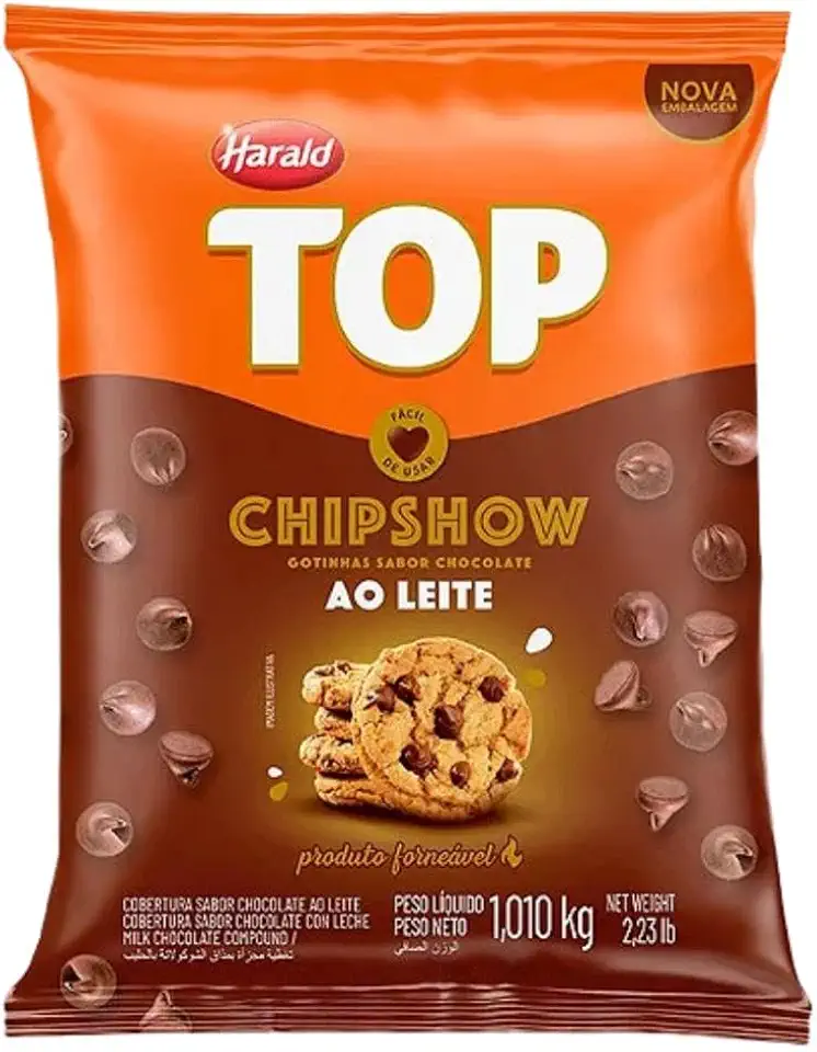 Cobertura Forneável Chipshow Ao Leite Gotas 1,010kg