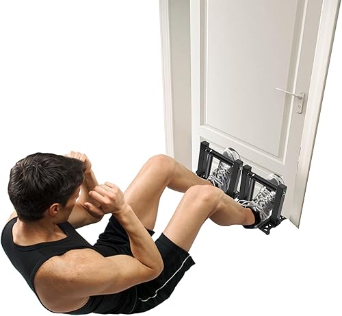 Miniatura 5 de Barra de dominadas mejorada para puerta, asas de barra de dominadas portátiles de entrenamiento de fuerza, equipo multifuncional para gimnasio en