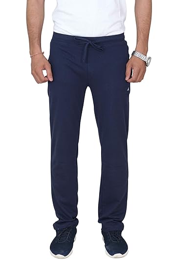 Men's Cotton Regular fit Solid Lower with Zipper Pockets