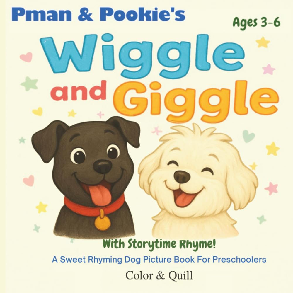 Pman & Pookie's Wiggle & Giggle: A Sweet Rhyming Dog Picture Book For Preschoolers Ages 3-6 (The Adventures of Pman & Pookie)