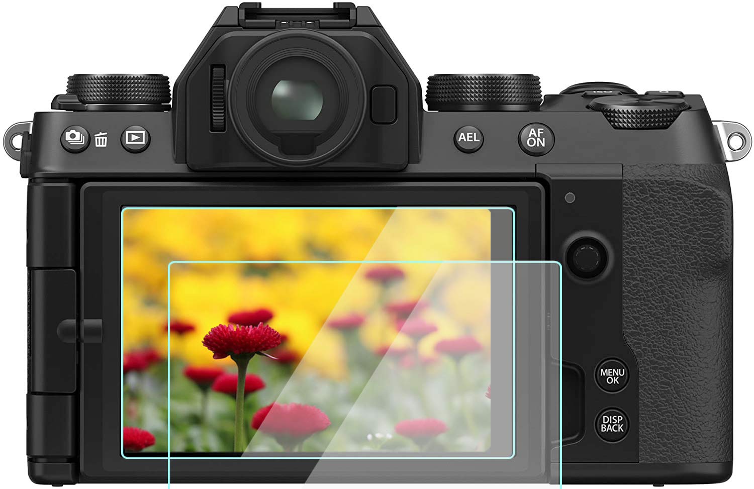 WH1916Screen Protector Compatible for Fujifilm X-T30 X-T20 X-T10 X-A1 X-A2 for Lumix LX100 Touch Screen Tempered Glass Cover Bubble-Free Anti-Scratch Protect to edge (2 Pack)