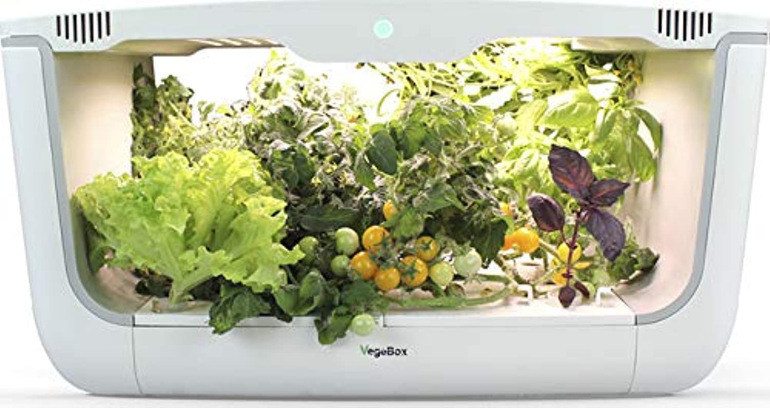 VegeBox Home Smart Indoor Garden | Hydroponic Grow System - 28 Planting Holes + Intelligent Lighting System with Timer | Hydroponic Grow Kit for Herbs, Vegetables, Flowers | CE and RoHS CERTIFIED