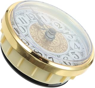 Quartz Clock Insert 70Mm with Arabic Numerals Clear Lens Plastic Case DIY Clock Making Kit for Home Office and Crafts Replacement Parts