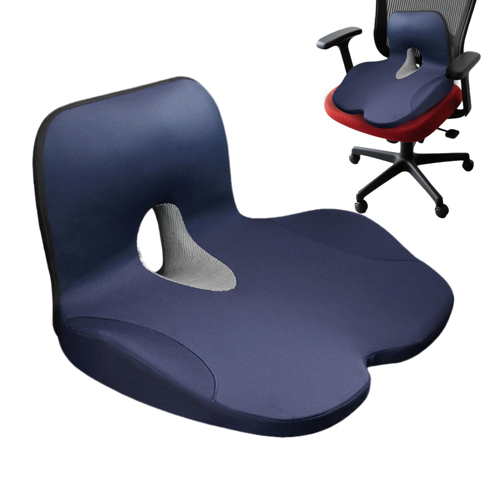 Coussin de soutien lombaire pour chaise de bureau et voiture antidérapant
