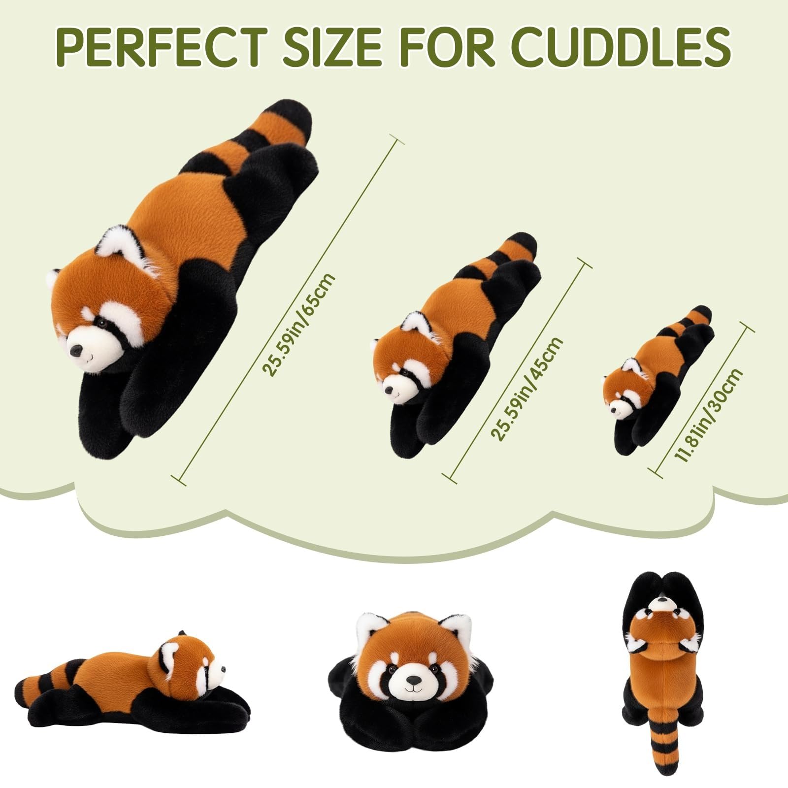 Peluche De Panda Rojo con Peso For Niños Y Adultos, Regalo For Aliviar La Ansiedad, Almohada For Abrazar El Estrés Y Ayudar A Dormir(Pink Crocodile,65cm)