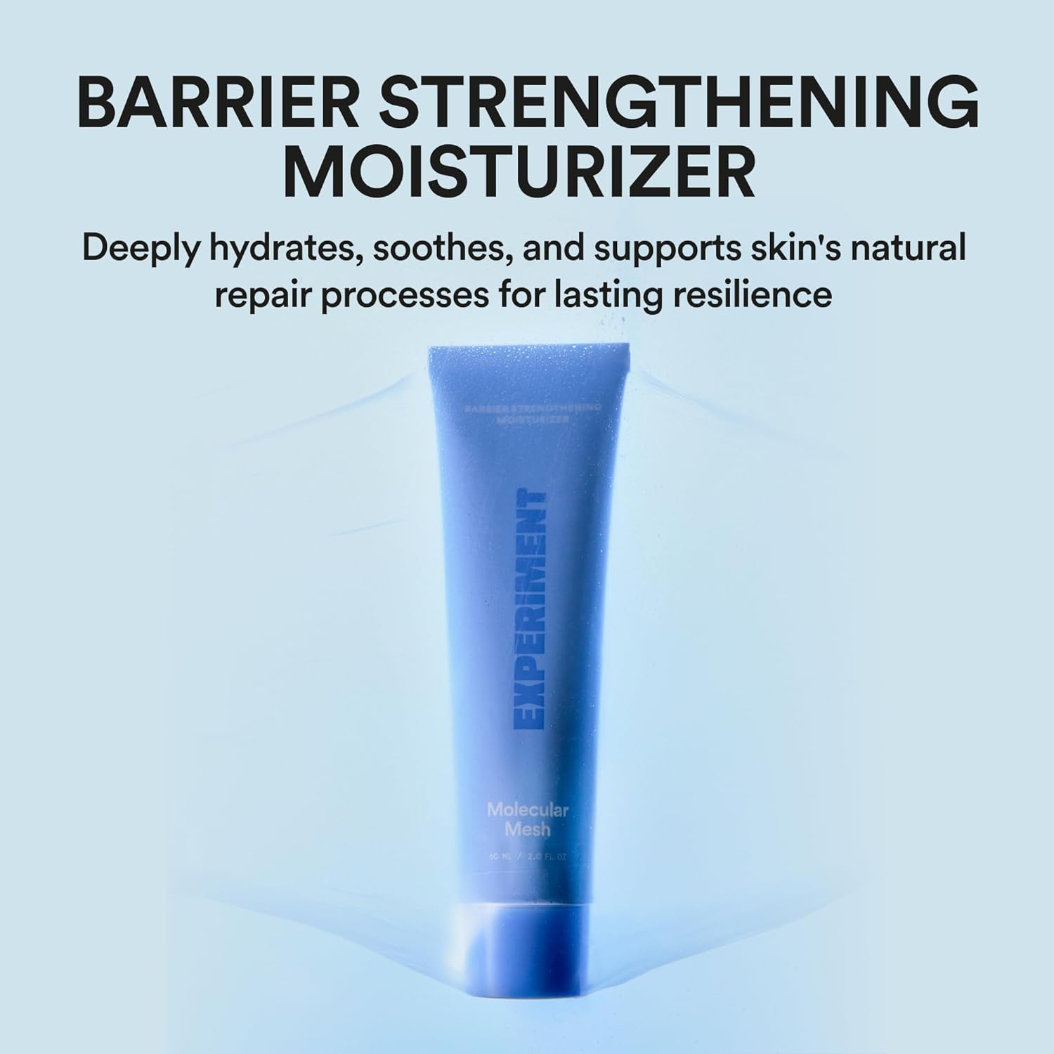 Experiment Molecular Mesh Barrier Repair Face Moisturizer - Soothing Lightweight Face Cream for Strength, Redness, & Irritation - Ectoin, Phytosphingosine, Centella 2 FL OZ - Vegan for Sensitive Skin - Image 2