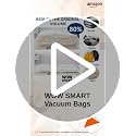 Image of WOW SMART PA,PE 4 Jumbo Size Vacuum Storage Bags Cloth Organiser For Storage, Space Saver Underbed Storage Vacuum Sealer Bags For Blankets, Quilts, Space Saving Self Compression Organizer,Transparent