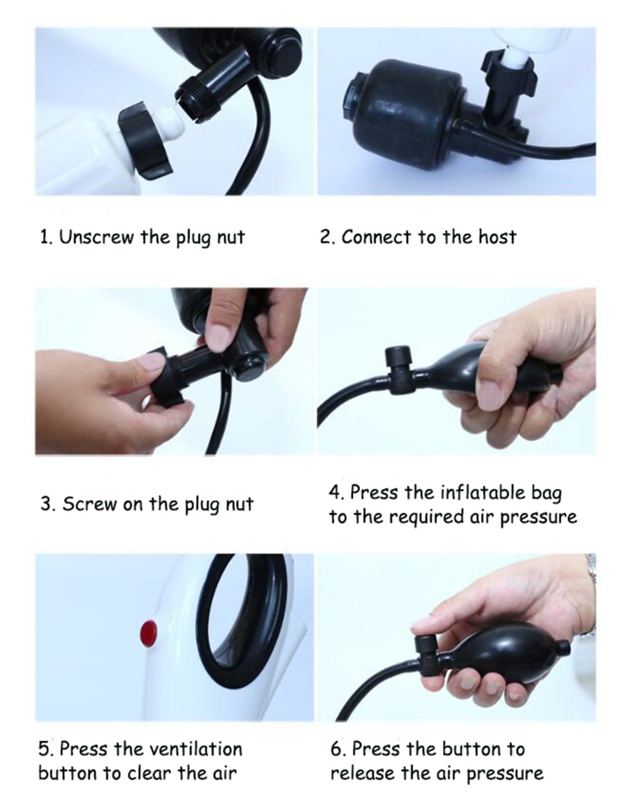 Pistola De Desatascador De Inodoro EléCtrica,Bomba De Desatascador De Drenaje De Aire De Alta PresióN, Equipo De Dragado NeumáTico para BañEra, Fregadero, DesagüE De Piso