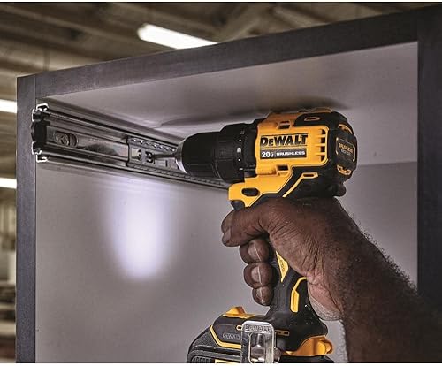 Miniatura 6 de DEWALT 20V MAX Taladro inalámbrico / Kit de conductor, compacto, 1/2 pulgada (DCD708C2)