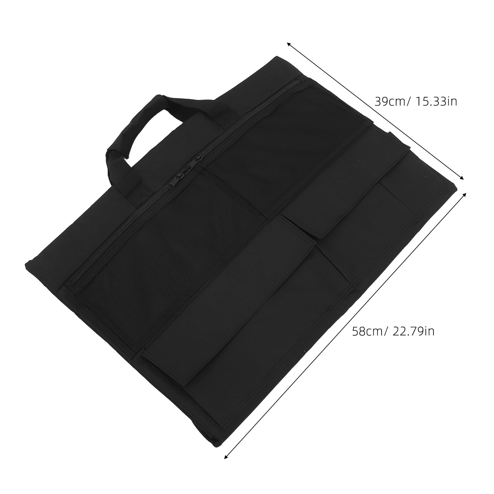 VILLCASE Copertura Antipolvere in Nylon Nero per Monitor da 24 Pollici Maniglia e Tasca , Protezione per Schermi LED in Ufficio e Uso Desktop
