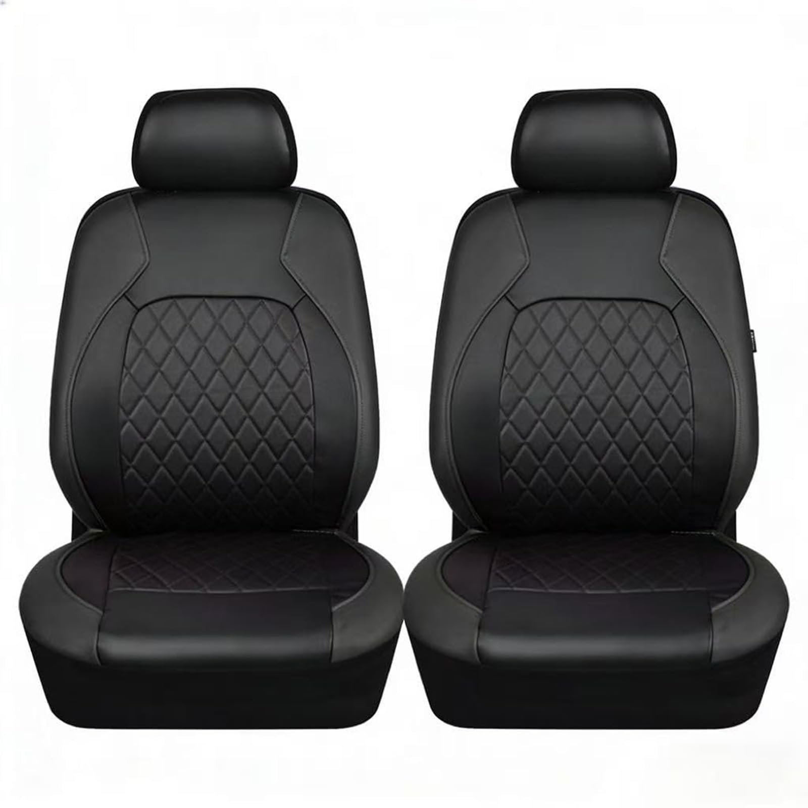 XCVFSRW Car Seat Covers Front, for Toyota Auris E150 E180 Faux Leather Protectors Airbag Compatible Quilted Breathable Padded Interior Accessories,B