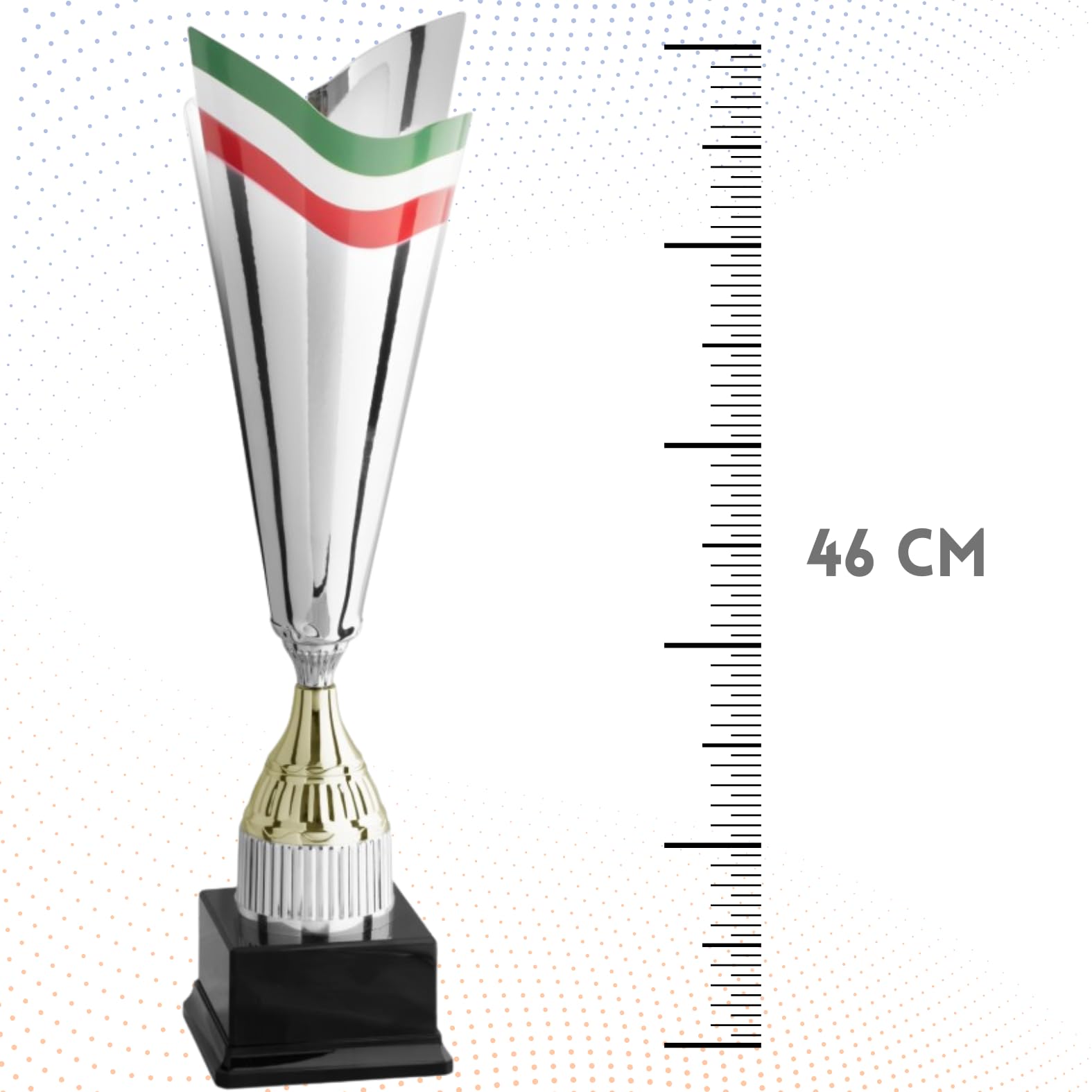 Coppa Trofeo Personalizzabile Grande in Metallo Varie Misure Calcio, Fantacalcio, Tennis, Padel, Basket Premiazioni Sportive ed Eventi con Targhetta Personalizzata cod 3.111