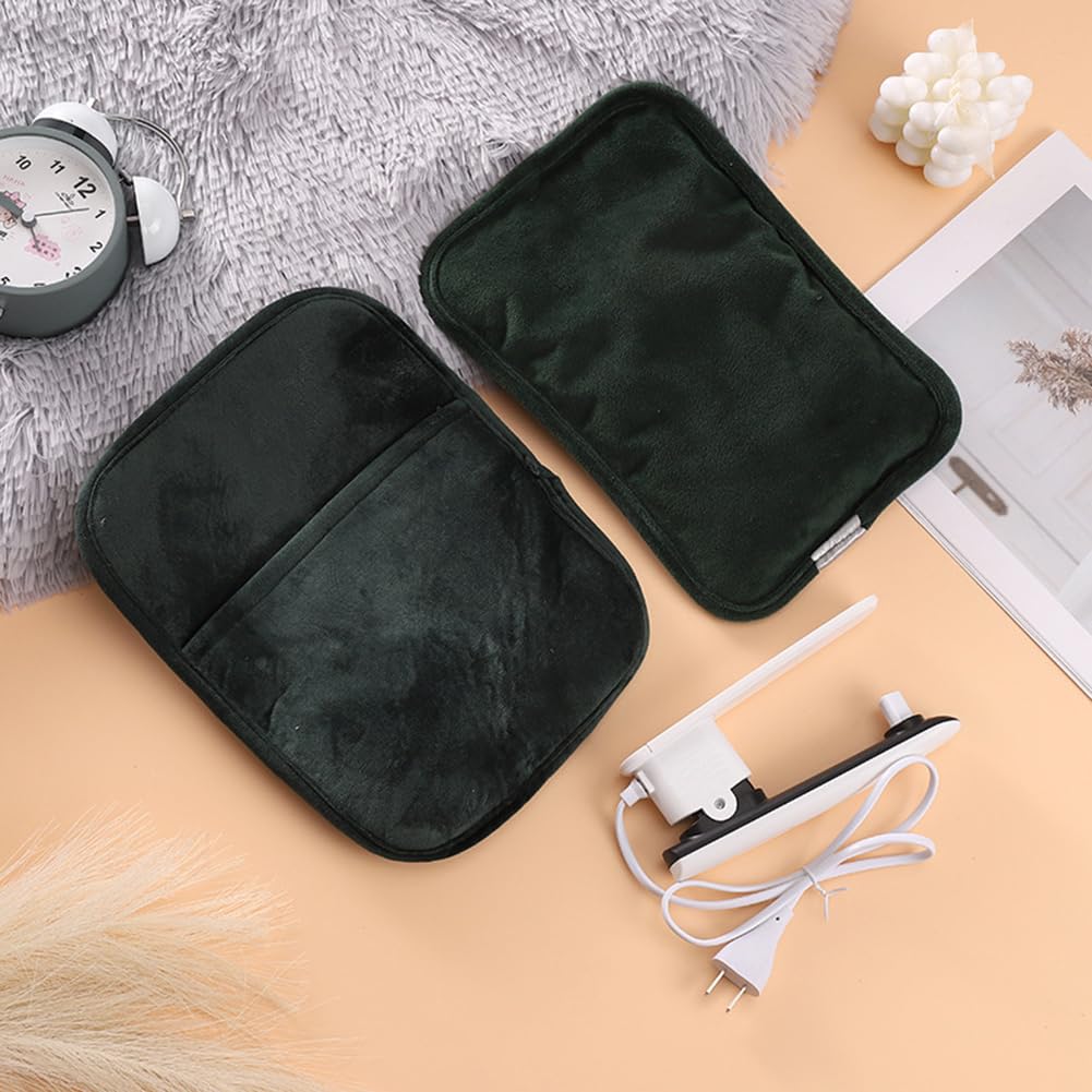 Bolsa de agua caliente eléctrica recargable con cinturón y funda suave | Mini bolsa de agua caliente eléctrica portátil,automático de temperatura,cólicos menstruales,durante el invierno