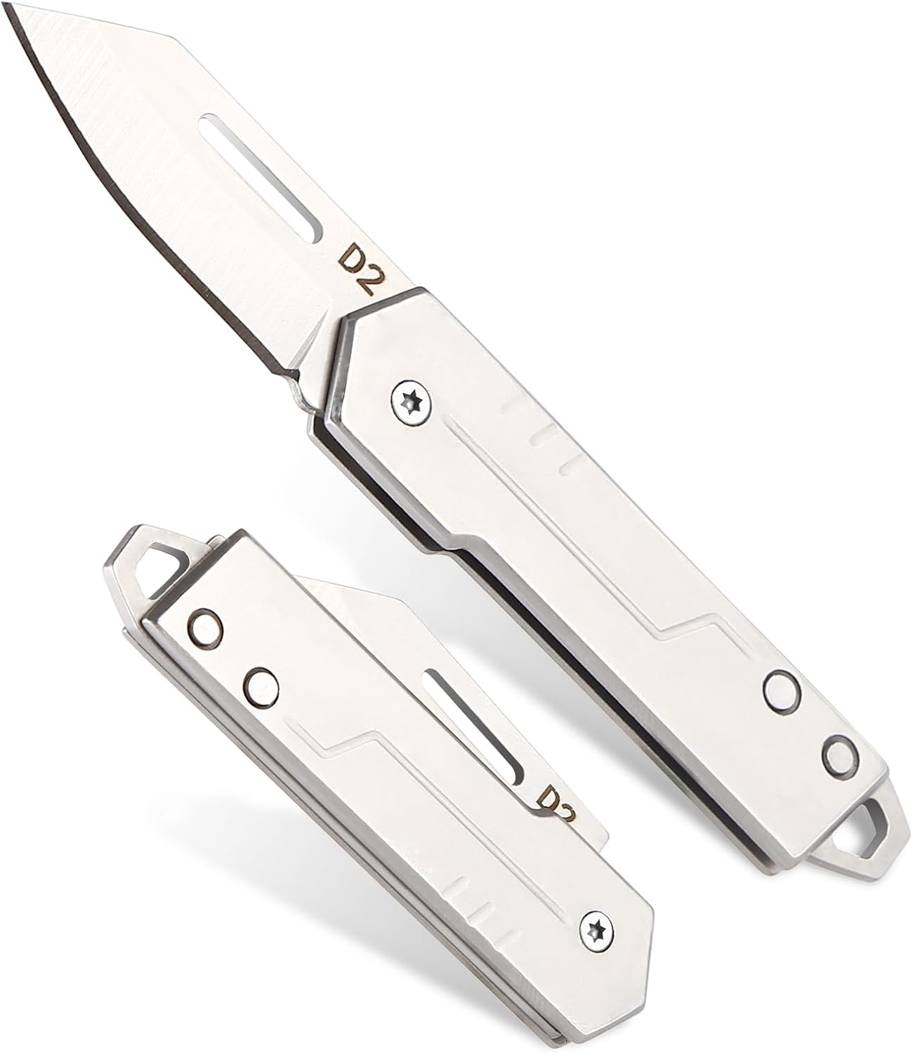 GMAXT Mini Key Chain Knife For Men,1.5 inch Blade keychain pocket knife, 3Cr13 Steel Blade and Handle For Everyday Carry,Lightweight Edc Gadgets for Camping, Hiking Fishing and Outdoor (1, Mini)