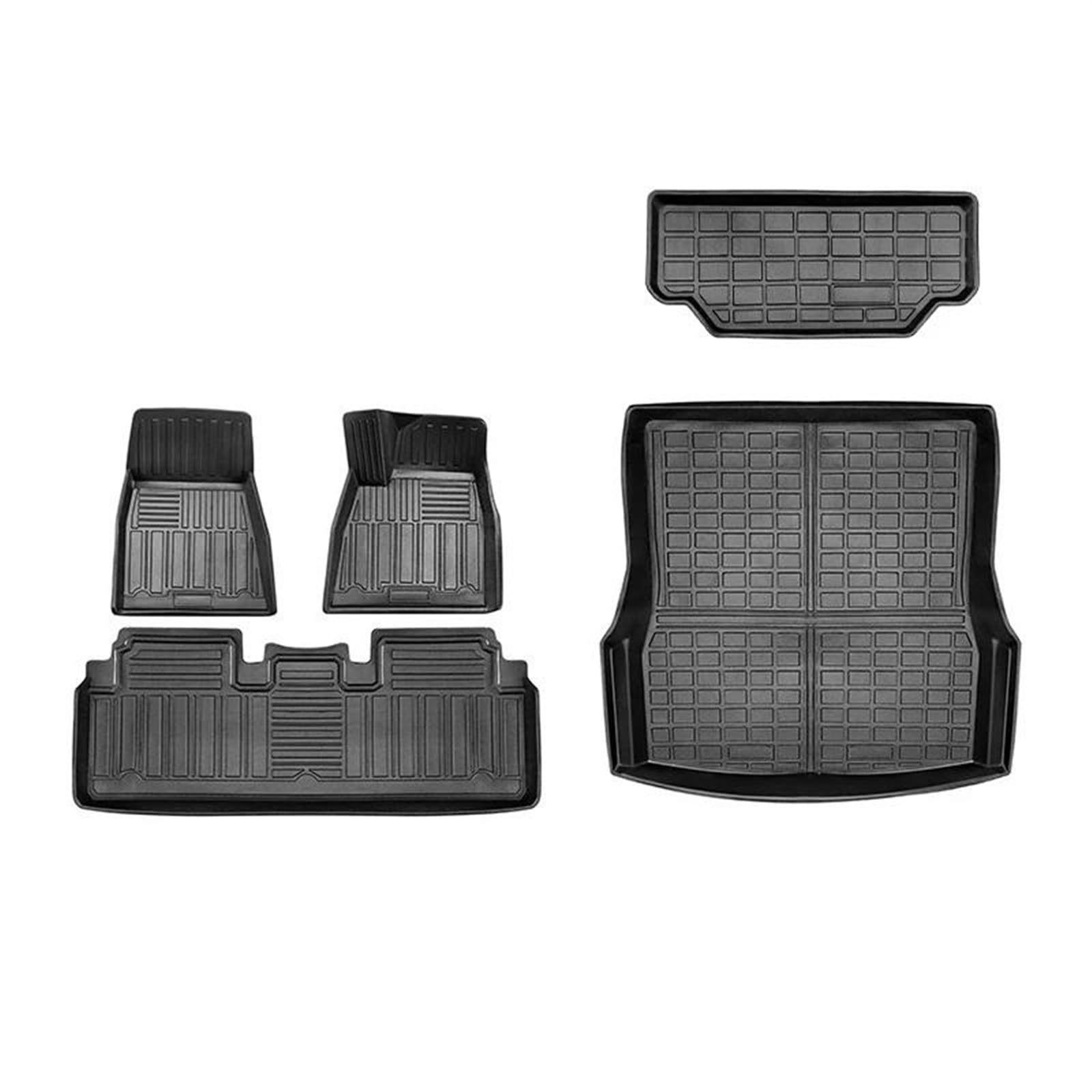 Yfbh Color 6 Rhd Car Foot Pads Car Floor Mats For Tesla For Model S 2016-2020 Tpe Non-Slip Rugs Car Interior Waterproof Rubber Carpet Floor Mats Non-Slip(Color 6 Rhd)