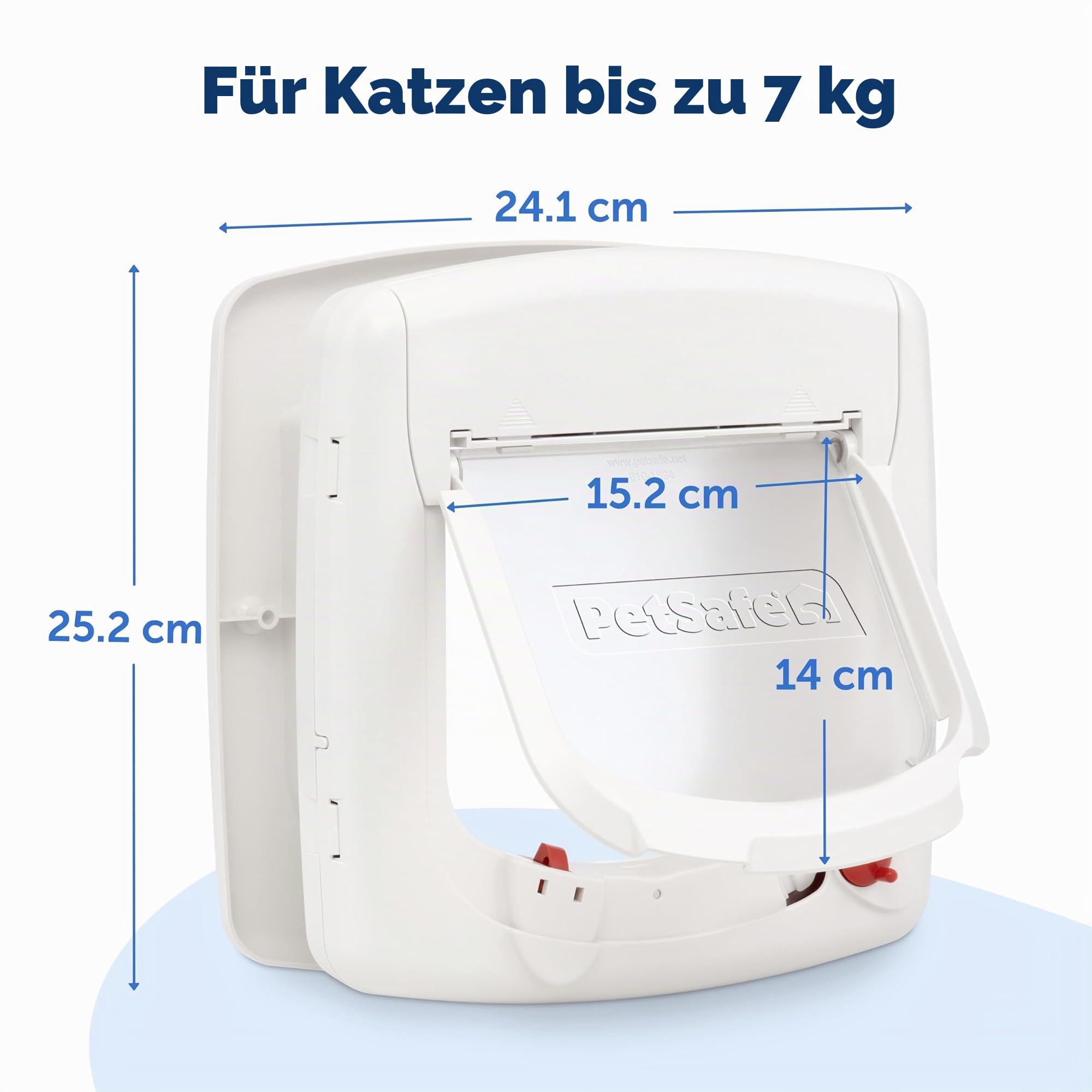 Rosewood 14524 Staywell Katzenklappe mit Magnetbetrieb, weiß - Serie 400