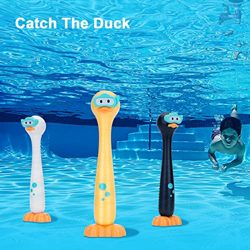 Image of Summer Pool Toys Underwater Diving Games Dive Sticks Duck 3-Pack