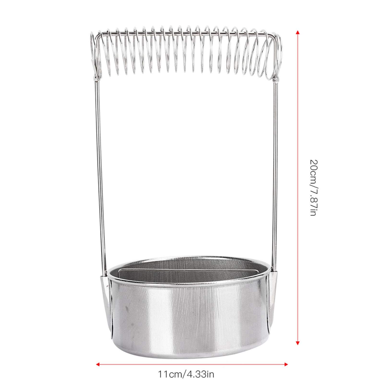 Pssopp Paint Brush Washer Oil Painting Pen Straight Washing Holder Stainless Steel Paint Brush Cleaner Filter Screen Holder for Artists