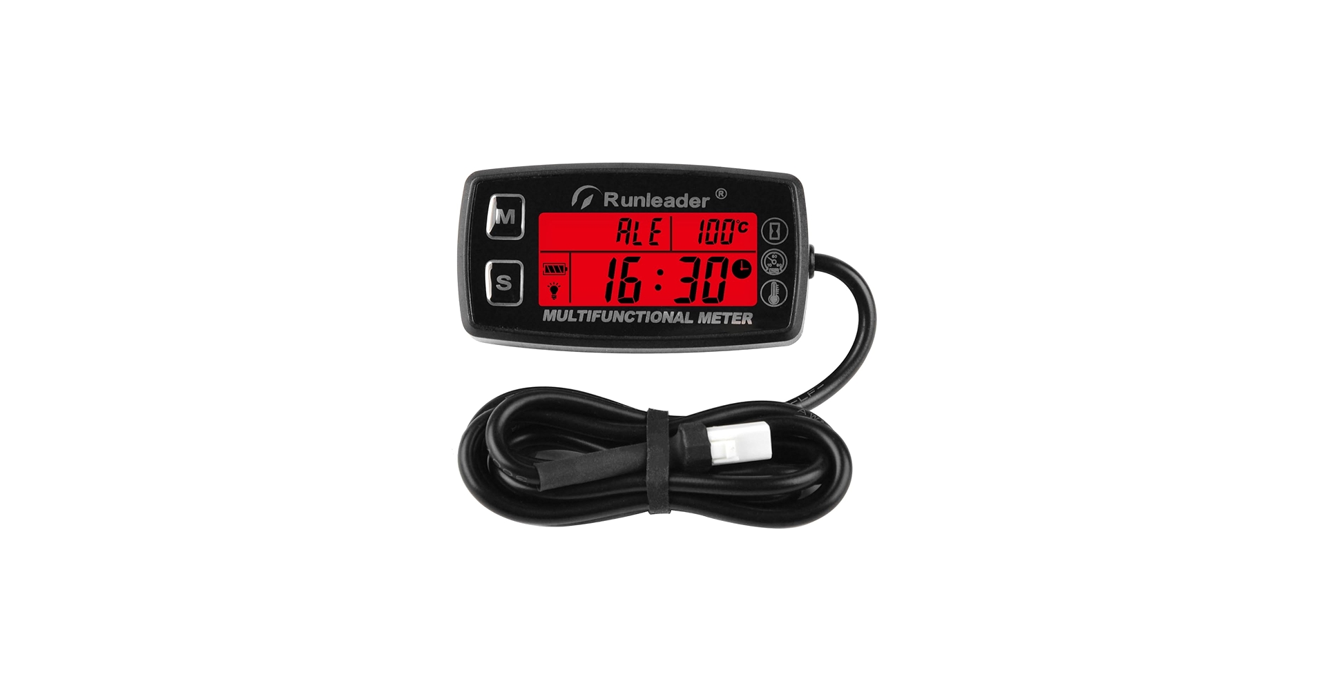 Amazon.com: Runleader Digital Engine Temp Gauge Hour Meter