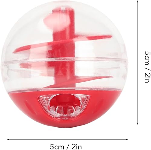Miniatura 2 de TITA-DONG Juguete de bola dispensadora de golosinas para gatos, bola interactiva de rompecabezas de alimentación lenta para mascotas, boca de fuga