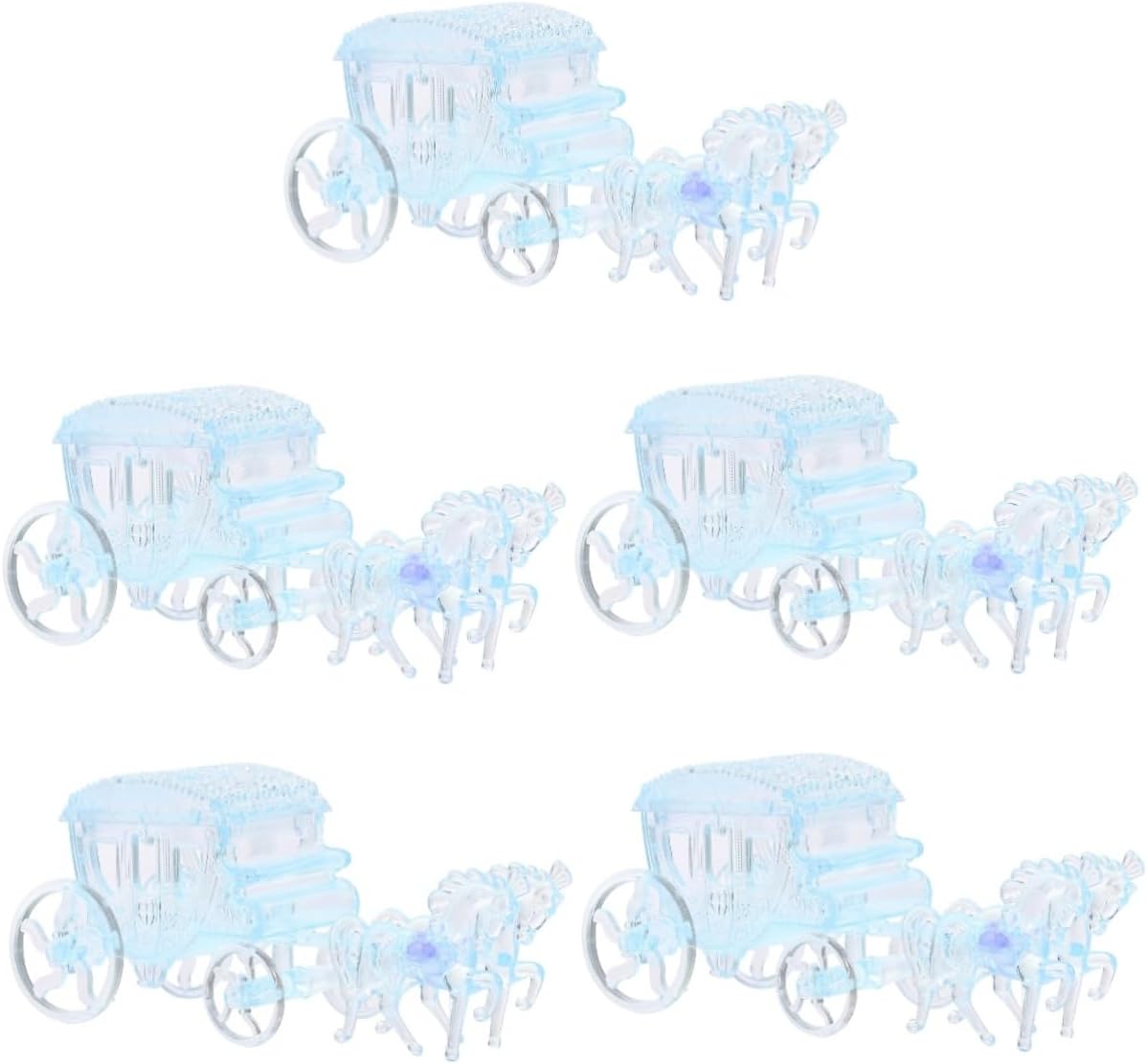 Abaodam 5pcs Box Candy Box Horse Carriage Statue Princess