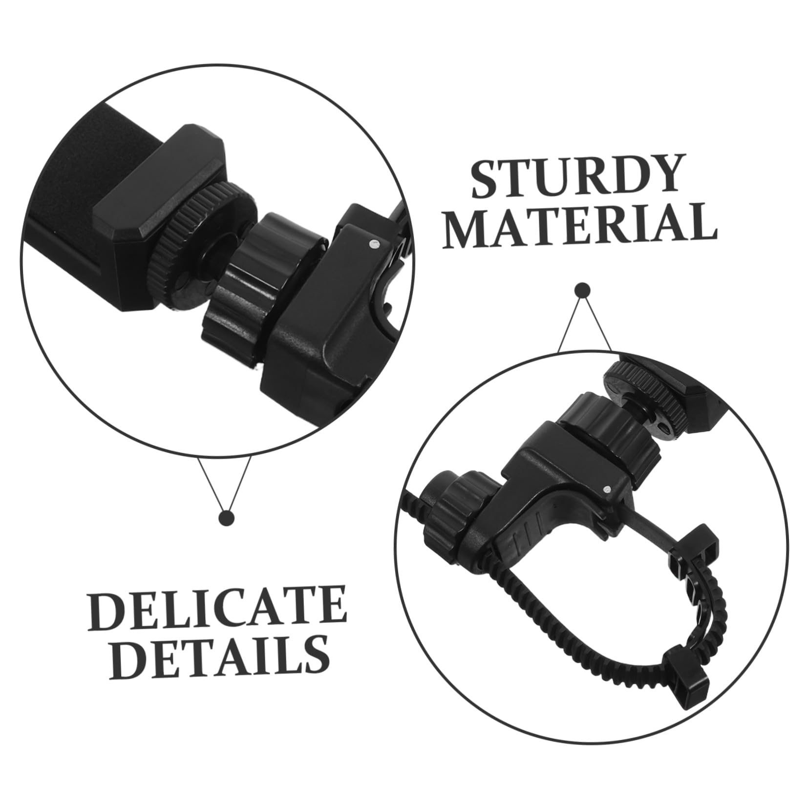 Beaupretty Metall Handyhalter für Trompete und Horn mit Universeller Stabilität Klappbar Schwarz für Proben in Bandräumen und Konzerte