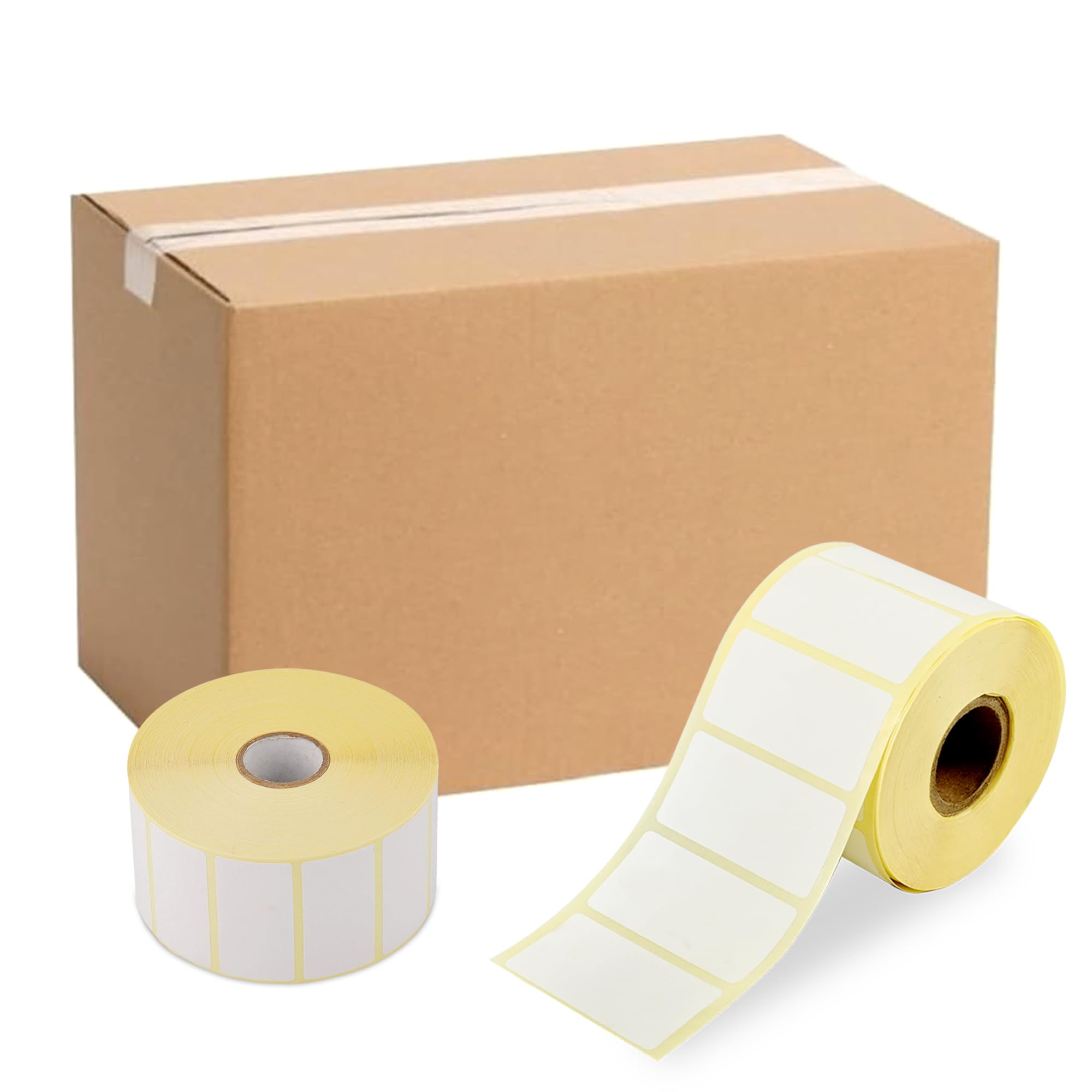 True Flair Direct Thermal Barcode Label 2 X 1 Inches - 50mm X 25mm – 1000 Labels Per Roll, Self Adhesive Sticker for Barcode, Price Tag, Name Stickers Printing (Pack of 50)
