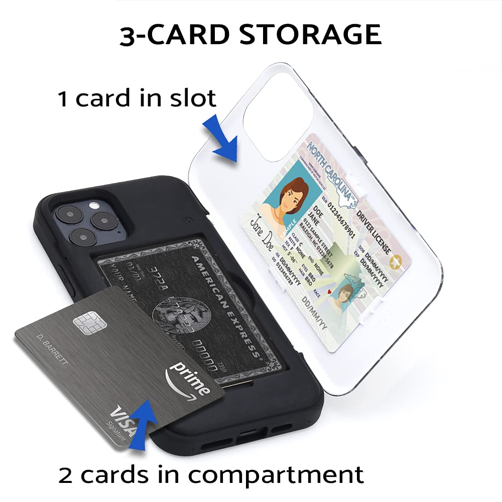 TORU CX PRO Cover a Portafoglio Progettata per iPhone 12 Mini Custodia con Porta Carte, Cinturino e Specchio - Nera