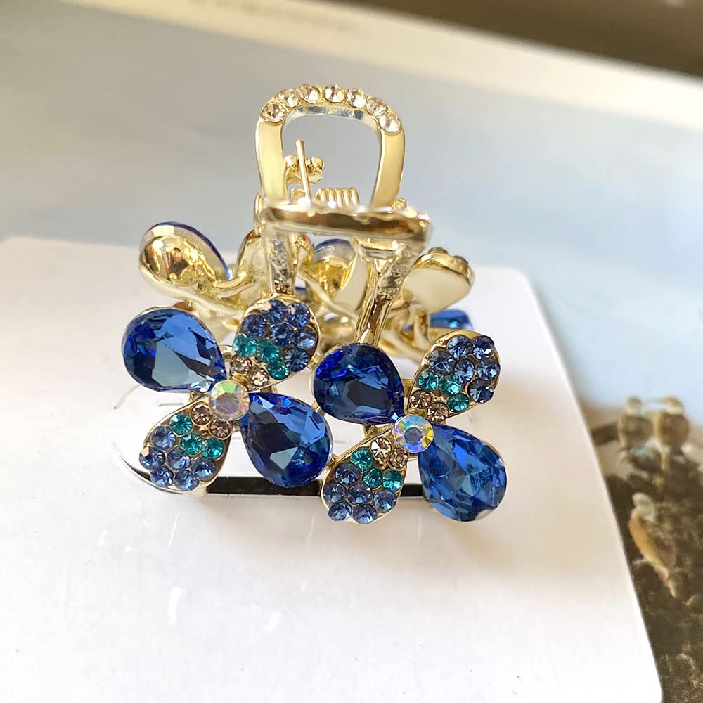 Fermagli per Capelli Fermagli per Artigli per Capelli in Cristallo con Fiocco a fiorellino Adorabile Fermagli per Artigli con forcina per Ragazze Accessori per Capelli Ornamento