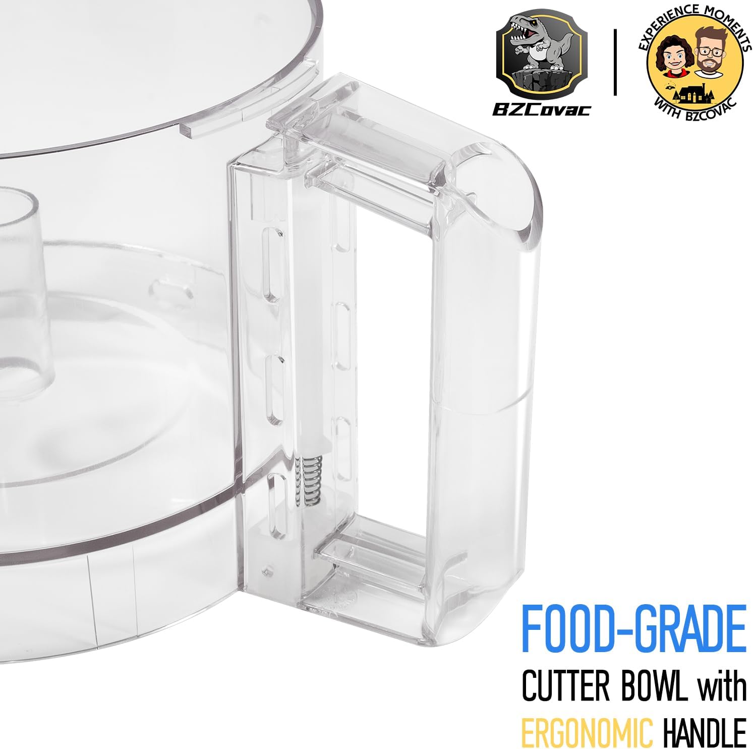 3-Quart Clear Cutter Bowl (112203) and Polycarbonate Lid (106458S), Compatible with Robot Coupe R2 Series Food Processors