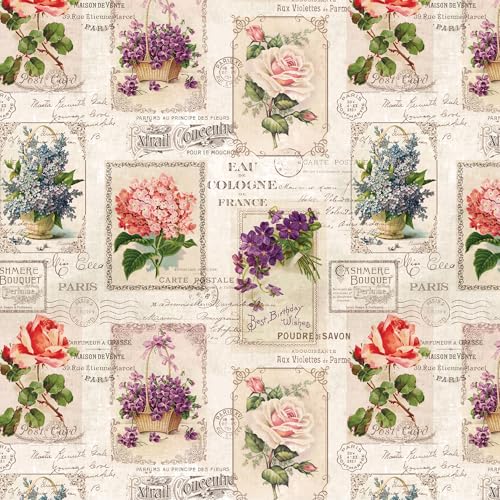 Nappe polyester imprimé anti-taches ronde 150 cm lavable Comart