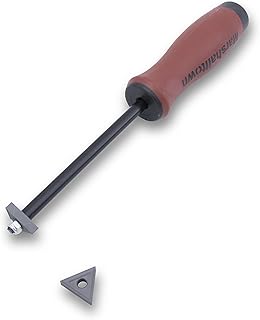 Marshalltown Grout Removal Tool, Carbide Tip for Efficient Grout, Mortar, and Caulk Removal, DuraSoft Handle, Includes Two Blades, GRT200