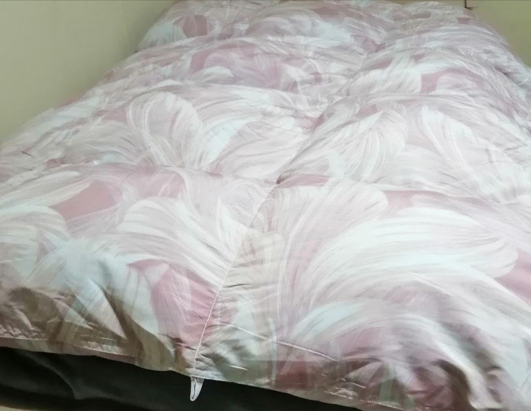 Amazon｜モリリン クィーン 蓄熱 羽毛掛け布団 パールグレー｜掛け