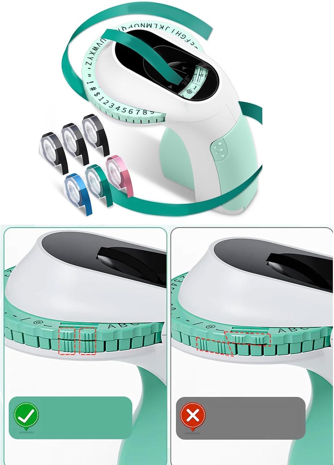 3D Labelling Device Portable Embossing Device Easy to Use Handheld Label Embossing for Crafting and Labeling Labelling Machine
