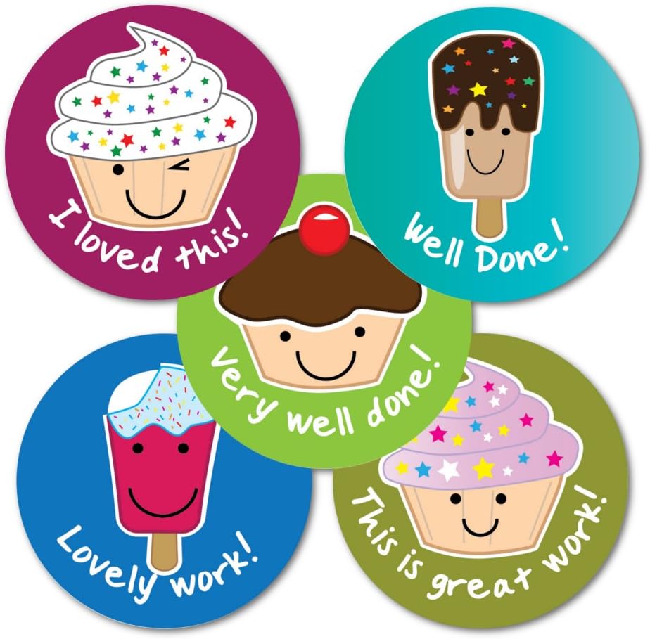 SuperStickers Sweet Treats Variety Sticker (Pack of 125 x 28mm Stickers), DMS13616