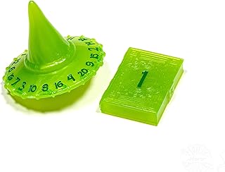 PolyHero Wizard d20 Wizard Hat and d2 Spellbook in Acid Splash