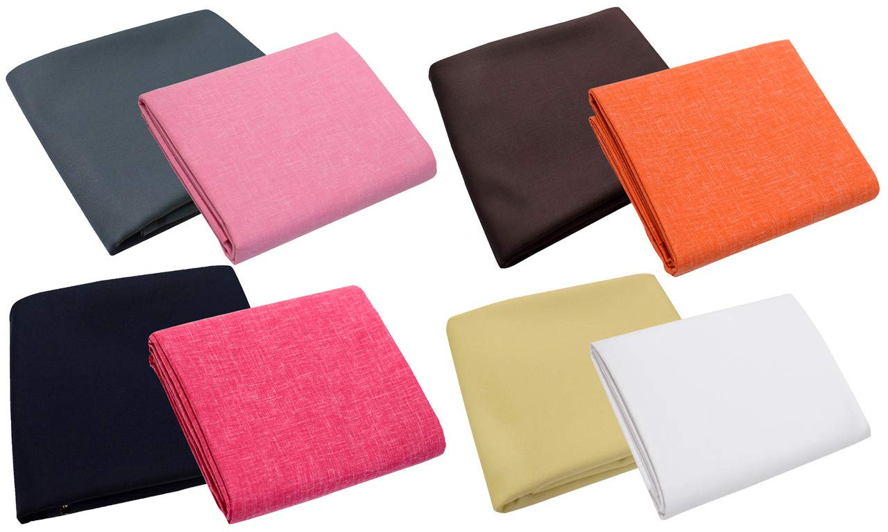 Men's Poly Cotton Unstitched Shirt & Trouser Fabric Combo Set (Multi Color; Free Size)-image-27