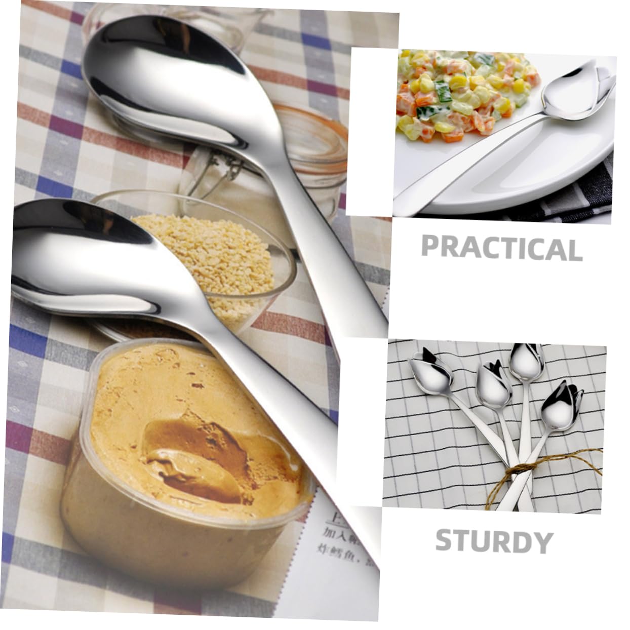 BESTYASH 5 Set Forchetta Cucchiaio A Gomito Foraggio Per Adulti Disabili Comicamente Utensile Alimentazione Forma Anziano Zuppa Svezzamento Adulto Acciaio Inossidabile Argento 2 Pezzi*5