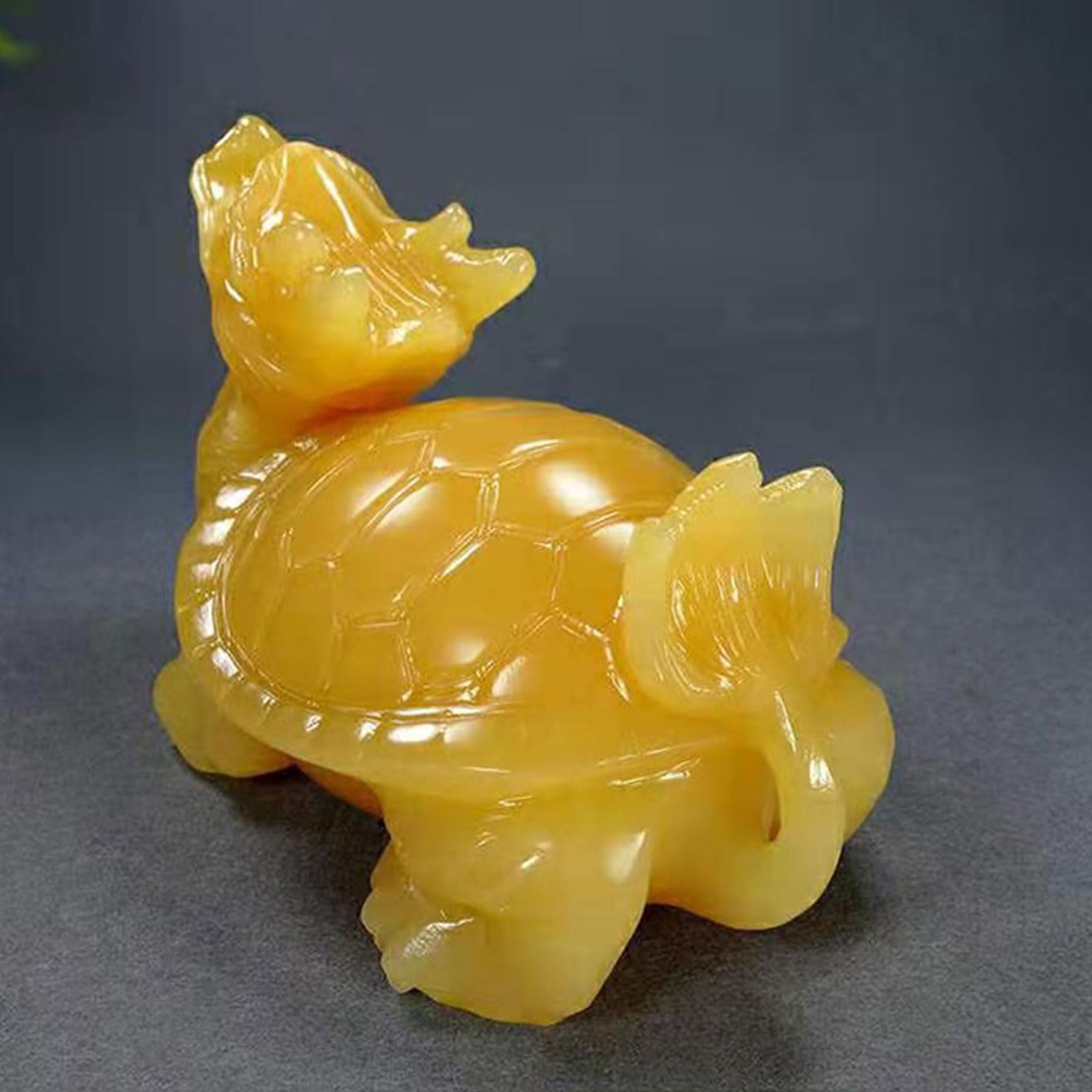 Feng Shui Longevidad Dragón Tortuga Tortuga Topacio Estatua